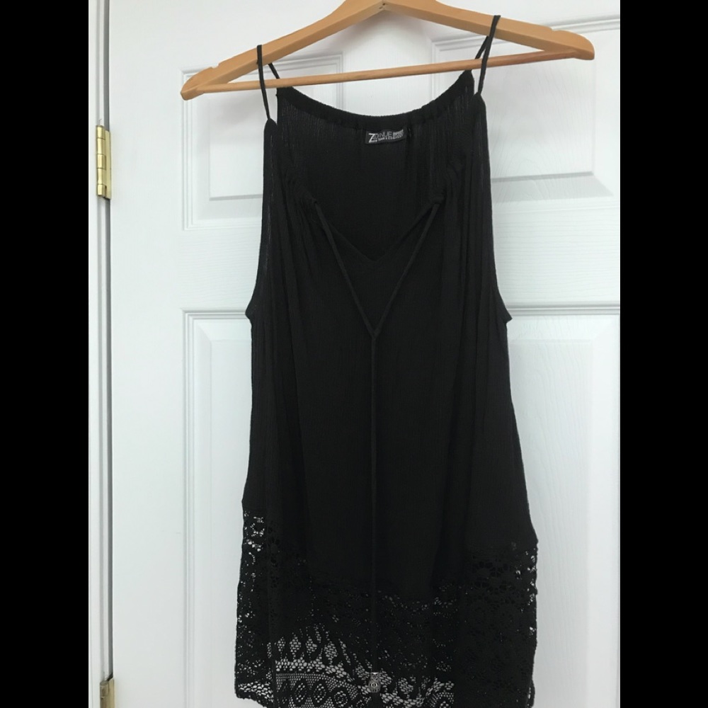 Black peasant top